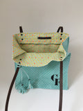 Collection ZIGZAG : Sac RAINBOW TURQUOISE petit modèle